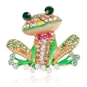 🐸 Betsey Johnson adorable froggy brooch 🐸